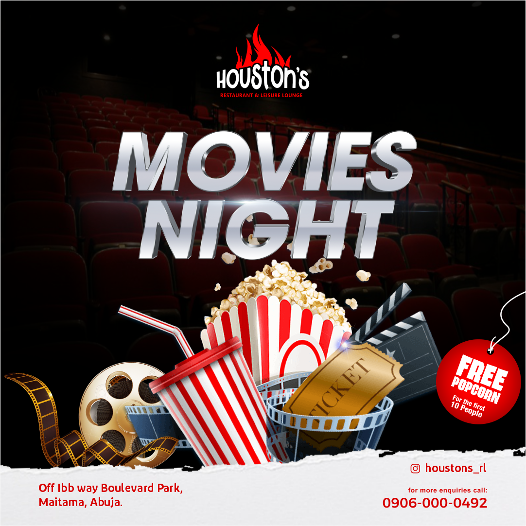 Houstons Flyer Movie Night